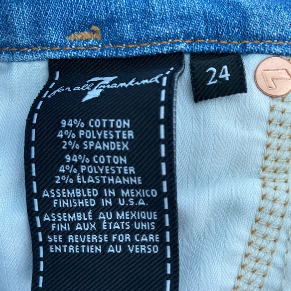 NWOT 7 For All Mankind 2-Tone Jeans - Picture 6 of 6